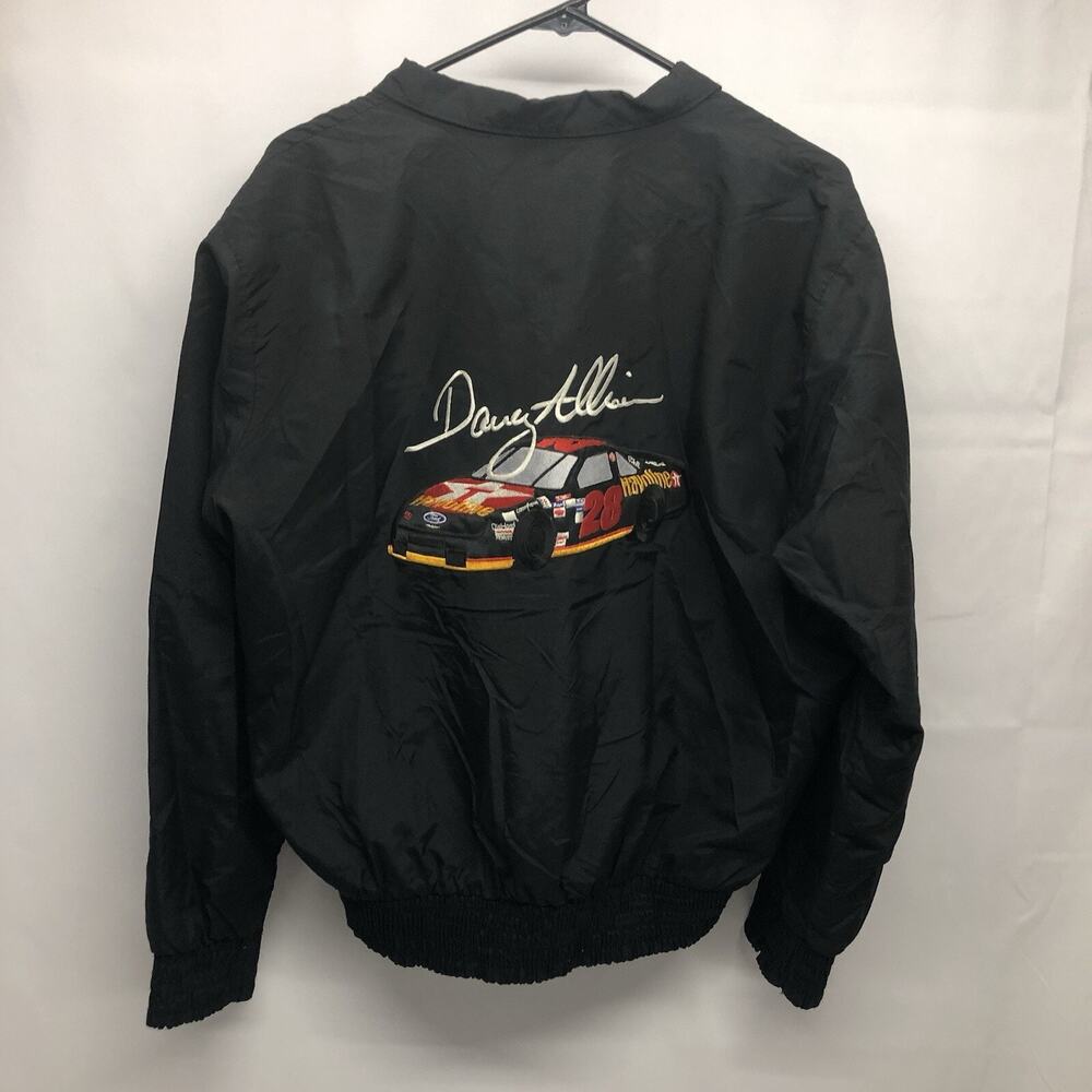 Davey Allison Jacket Nascar Texaco Havoline Racing Medium Nylon Full Zip Vintage